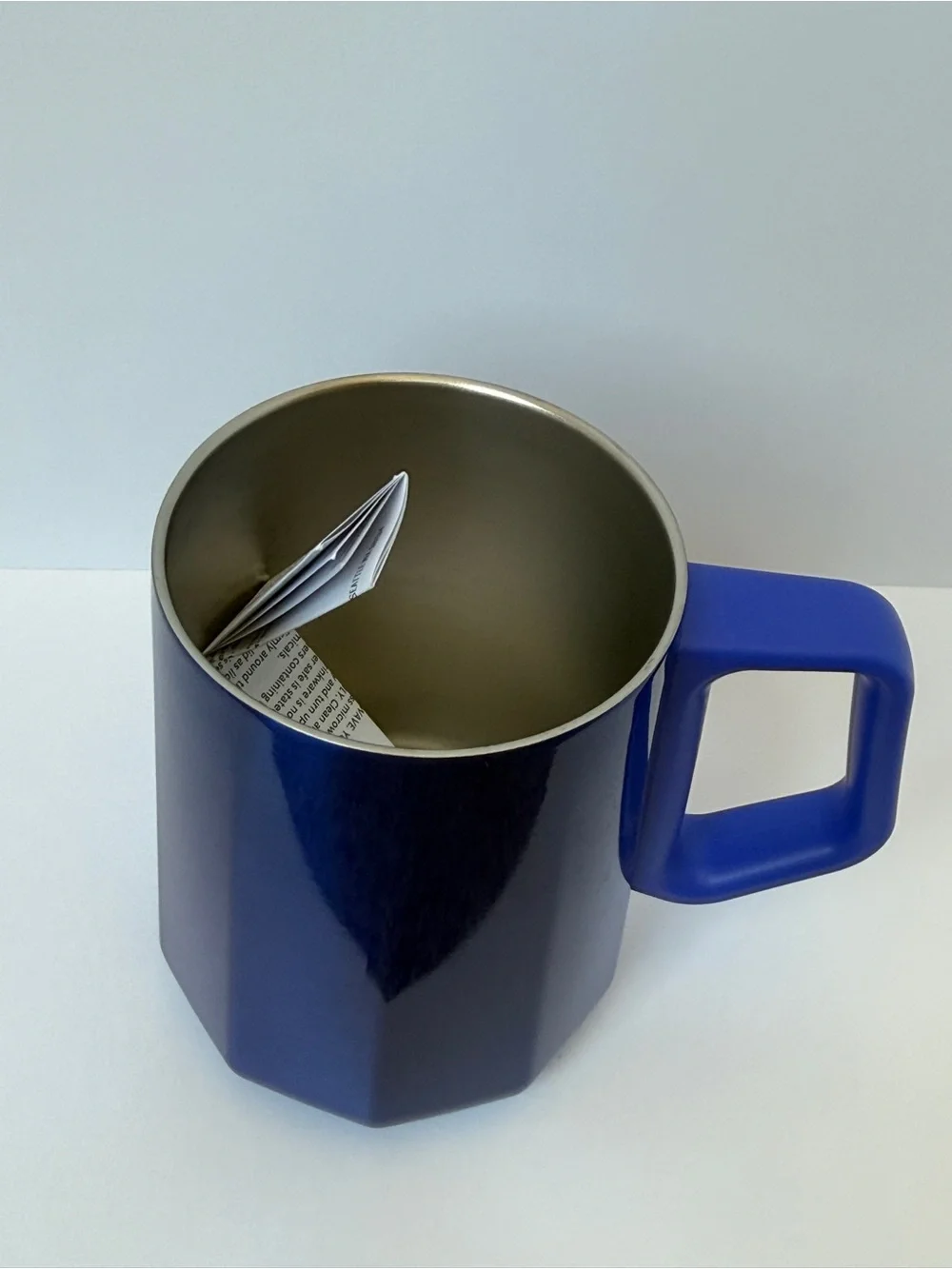 Starbucks Metallic Royal Blue Travel Mug with Matching Blue Lid